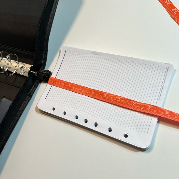 Franklin Covey Binder Full Zip Organizer Black Leather 10 x 8 - Picture 12 of 14